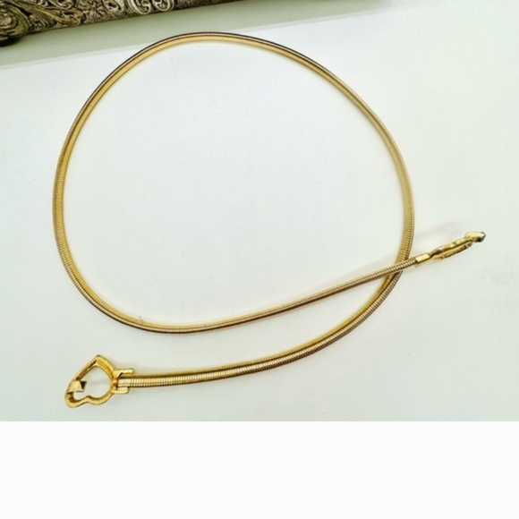 Vintage Gold Skinny Heart Belt - Picture 5 of 5